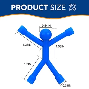 TRYMAG Humanoid Fridge Magnets for Kids & Adults - 20 Pack