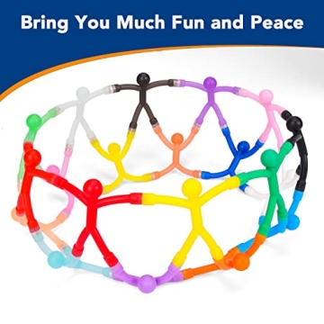 TRYMAG Humanoid Fridge Magnets for Kids & Adults - 20 Pack