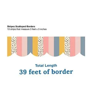 Carson Dellosa Rainbow Bulletin Board Borders for Classrooms