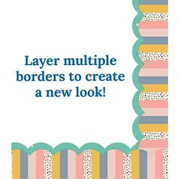 Carson Dellosa Rainbow Bulletin Board Borders for Classrooms