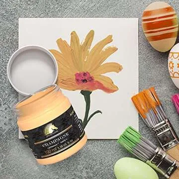 MyArtscape Champagne Acrylic Paint - 100ml Bottle (3.38 fl oz) - Resealable Jar - Artist Quality - Lightfast - Heavy Body - Great Tinting Strength - Professional Painting Supplies