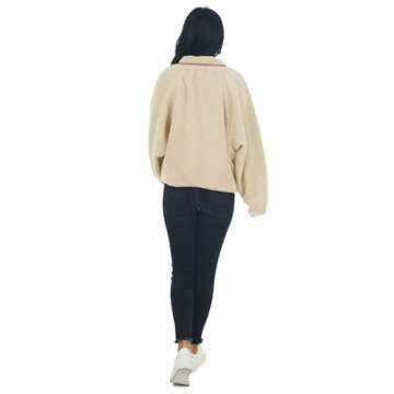 Stylish Ladmous Women’s Fleece Jacket with Pockets
