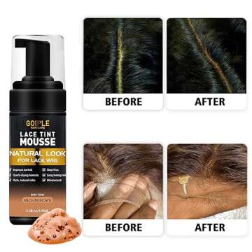 Lace Tint Melting Hair Mousse Kit for Women's Wigs - Flawless Finish