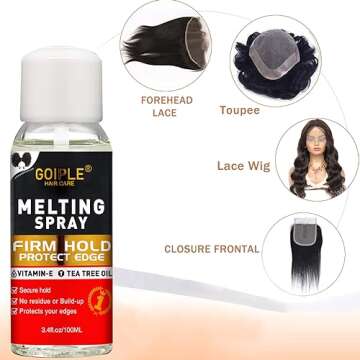 Lace Tint Melting Hair Mousse Kit for Women's Wigs - Flawless Finish