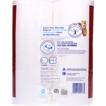 Charmin Ultra Strong Toilet Paper 6 Mega Rolls for Maximum Comfort