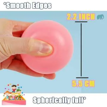 Ball Pit Balls 500 Count for Kids, Children Crush-Proproof Plastic Balls for Ball Pit with 3 Bright Colors, Safe and Non-Toxic, BPA Free, Baby Toddler Pit Balls with Storage Net Bag（Pink）