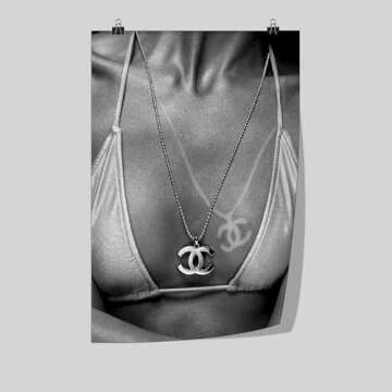 UPGEQMDK Luxury Posters High Fashion Prints Designer Wall Decor Trendy Vintage Art For Living Room B...