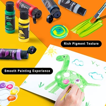 JOYIN Washable Kids Tempera Paint Set for Creative Fun