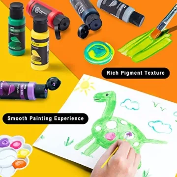 JOYIN Washable Kids Tempera Paint Set for Creative Fun