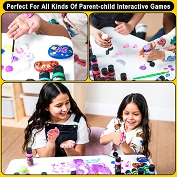 JOYIN Washable Kids Tempera Paint Set for Creative Fun
