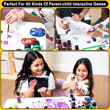 JOYIN Washable Kids Tempera Paint Set for Creative Fun