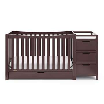 Graco Remi 4-In-1 Convertible Crib & Changer Espresso