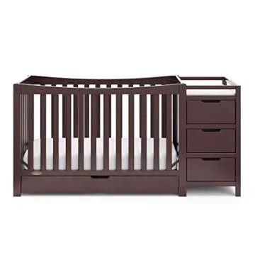 Graco Remi 4-In-1 Convertible Crib & Changer Espresso