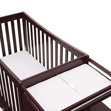 Graco Remi 4-In-1 Convertible Crib & Changer Espresso