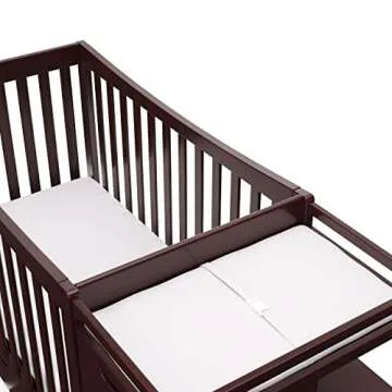 Graco Remi 4-In-1 Convertible Crib & Changer Espresso