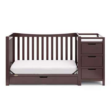 Graco Remi 4-In-1 Convertible Crib & Changer Espresso