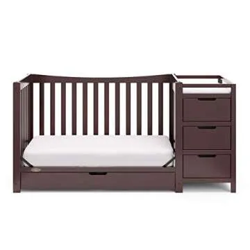 Graco Remi 4-In-1 Convertible Crib & Changer Espresso