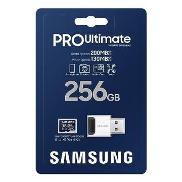 SAMSUNG PRO Ultimate 256GB microSD Card for All Devices