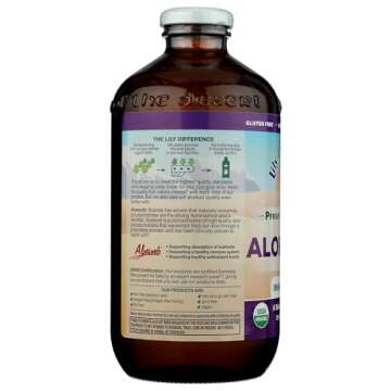 Lily Of The Desert Aloe Vera Juice - Inner Fillet Aloe Vera Drink, Organic Aloe Juice with Natural Vitamins, Digestive Enzymes for Gut Health, Stomach Relief, Wellness, Glowing Skin, 32 Fl Oz