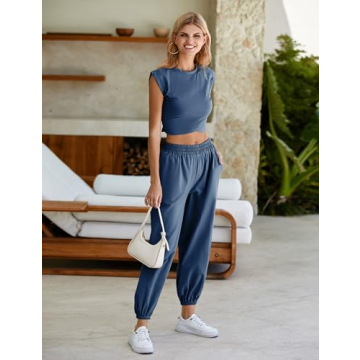 Stylish Seetaa Women's 2 Piece Sweatsuit for Active Wear