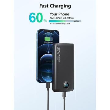 DIAMUAR 30,000mAh Charger with Fast Charging and Display