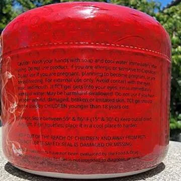 TC1 Sweat Ignition Workout Gel, Topical Thermogenic with Capsaicin, 6 oz Jar