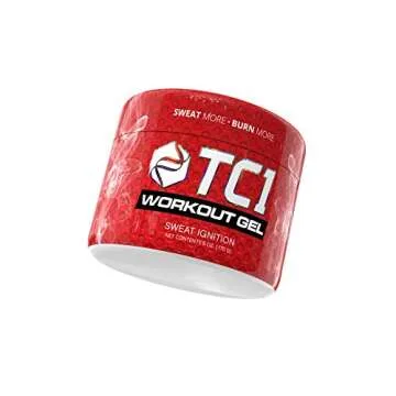 TC1 Sweat Ignition Workout Gel, Topical Thermogenic with Capsaicin, 6 oz Jar