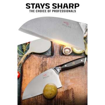 Dalstrong Serbian Chef Knife - 8 inch - Meat Cleaver - Shogun Series ELITE - Japanese AUS-10V Super ...