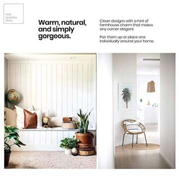 Two Queens Lane 4-Pack Boho Throw Pillow Cover and Case for Couch, Sofa or Bed, Geometric, Modern Decor Design, 100% Cotton, 18 x 18 Inch, Sonoma Set