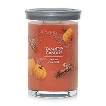 Yankee Candle Spiced Pumpkin 20oz Large Tumbler 2-Wick Candle - 60 Hour Burn Time