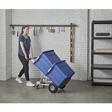 COSCO 4-in-1 Folding Series Hand Truck with Flat-Free Wheels