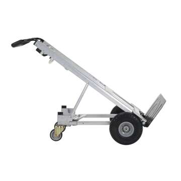 COSCO 4-in-1 Folding Series Hand Truck with Flat-Free Wheels