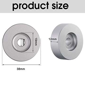 45 Record Adapter for Turntable RPM Record Player for 7 Inch Vinyl Players Turntables Solid Aluminum...