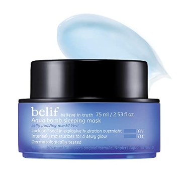 belif Aqua Bomb Sleeping Mask - Hydrating Overnight Moisturizer for All Skin Types