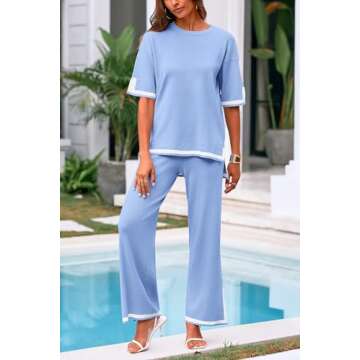 PRETTYGARDEN Two Piece Women's Knit Set for Spring/Summer
