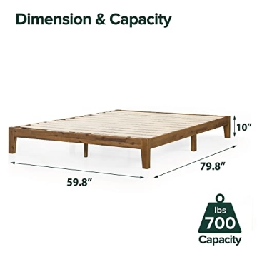 ZINUS Lucinda Bed Frame with Easy Assembly and Wood Support