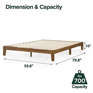 ZINUS Lucinda Bed Frame with Easy Assembly and Wood Support