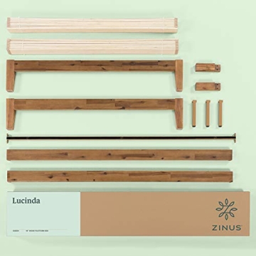 ZINUS Lucinda Bed Frame with Easy Assembly and Wood Support
