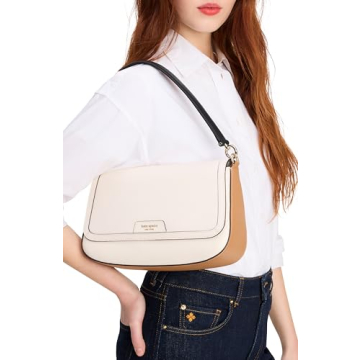 Kate Spade New York Hudson Pebbled Leather Flap Bag - Stylish & Versatile