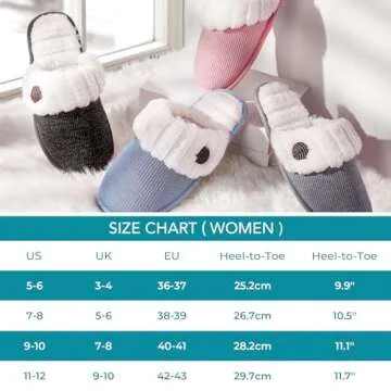 HomeTop Women's Faux Alpaca Slippers Warm Soft Comfy Bedroom Indoor House Shoes with Fuzzy Collar Dark Gray, 9-10 US