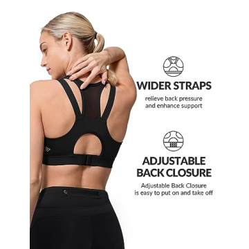 Yvette High Impact Sports Bra for Plus Size Women