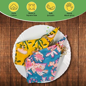 Shop DIYANAIMPEX 10 Pc Eco-Friendly Cotton Napkins Set