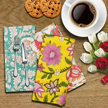Shop DIYANAIMPEX 10 Pc Eco-Friendly Cotton Napkins Set
