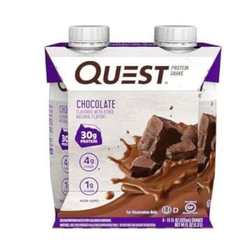 Quest Nutrition Protein Shake, Chocolate, 30g Protein, 4g Carbs, Gluten-Free