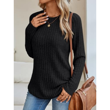 Stylish Fall Tunic Top for Women | AUTOMET Long Sleeve Shirts