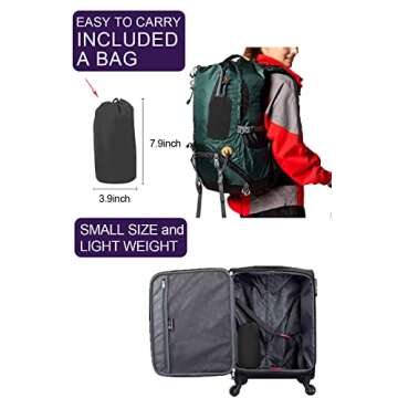 LOMON Lightweight Waterproof Rain Jacket for Women