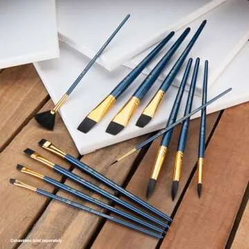 Royal & Langnickel 12-Piece Taklon Brush Set for Artists