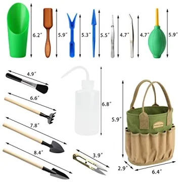 13-Piece Succulent Gardening Tool Set with Tote