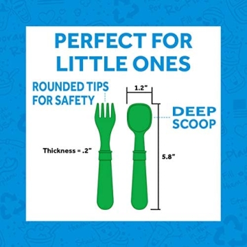 Durable Re-Play Toddler Spoon and Fork Set for Kids