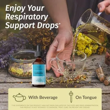 Herbamama Lobelia Tincture for Lung Health - Vegan & Natural